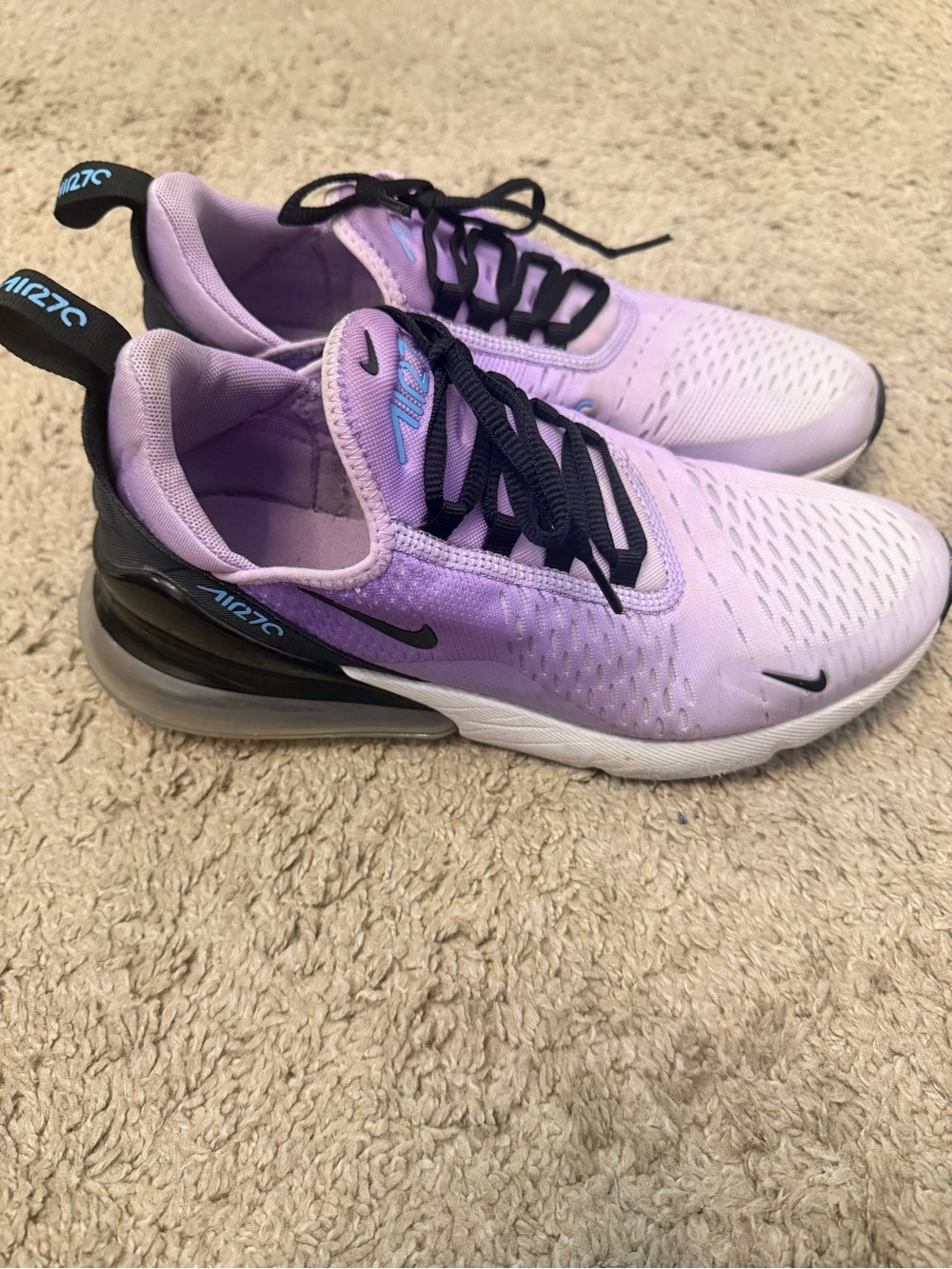 Nike Air Max 270 Purple & Black Gradient Sneakers